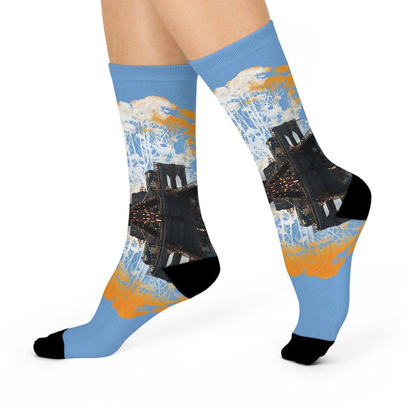 Brooklyn Bridge Crew Socks POS