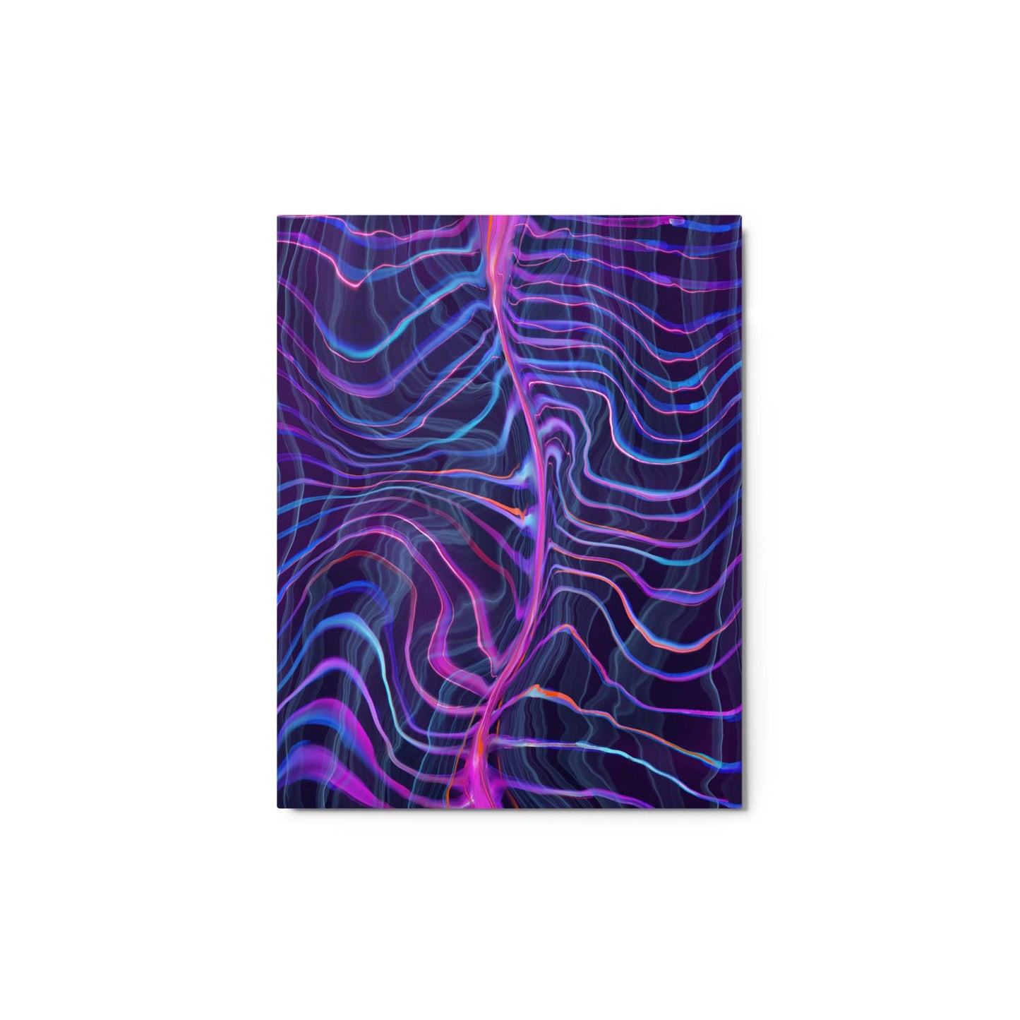 Electric Wave Print on Metal