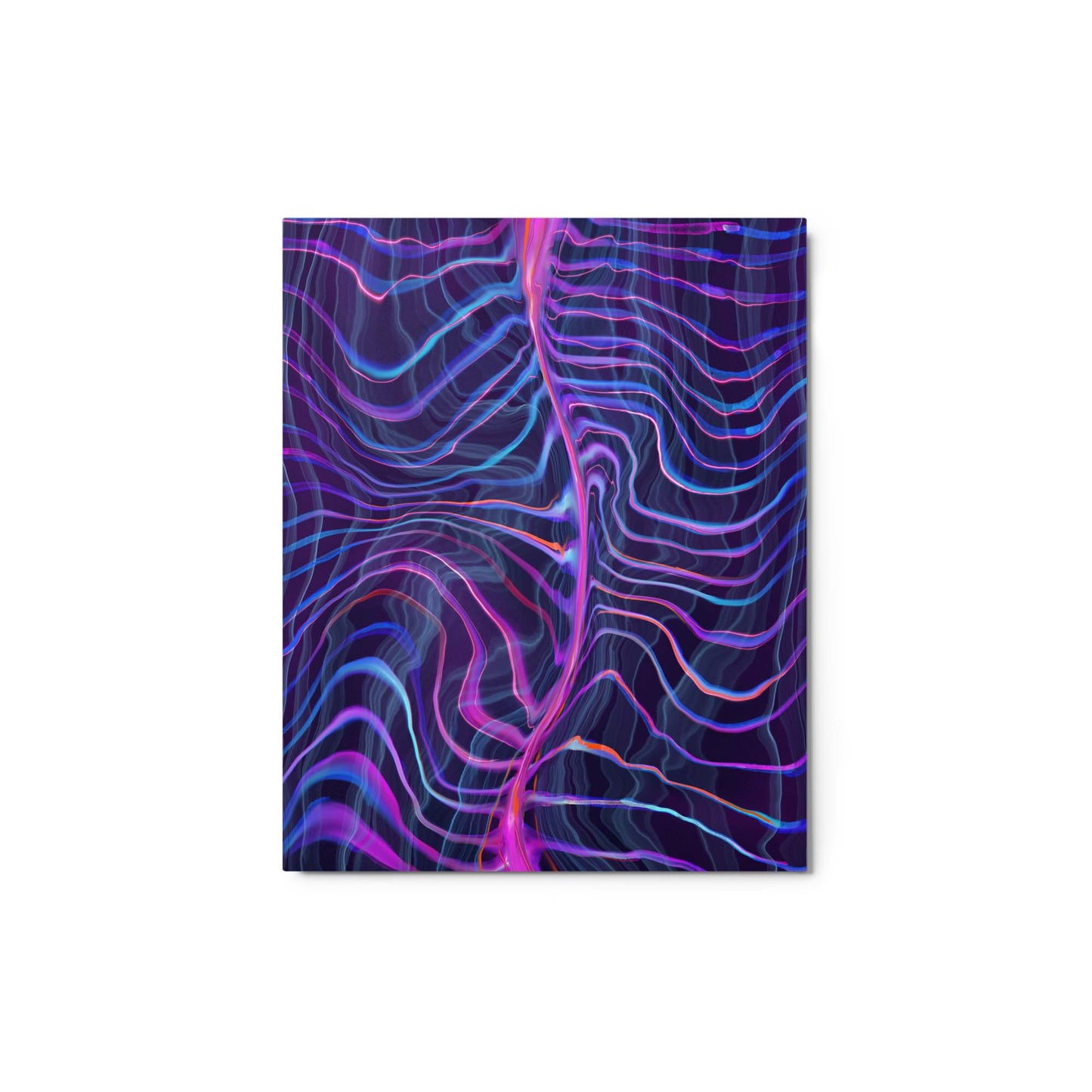 Electric Wave Print on Metal