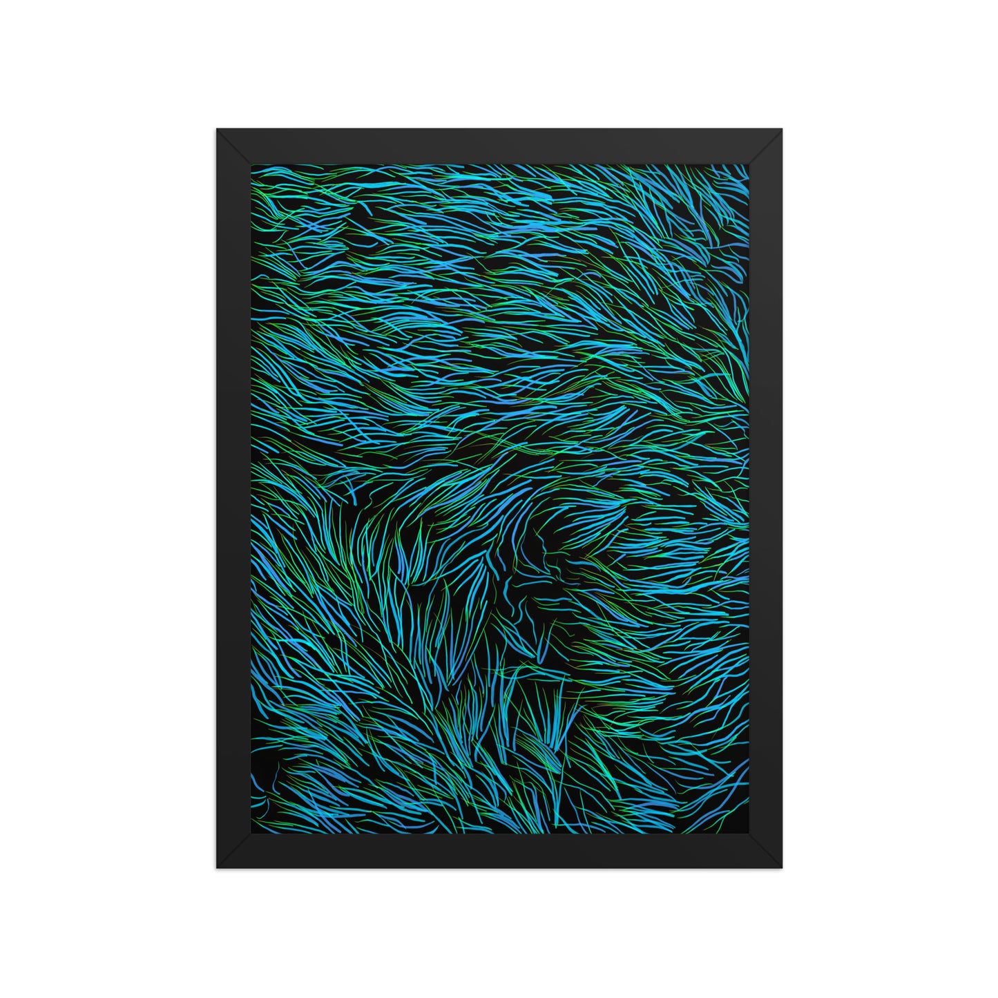 Mossy Flow by Bryan Dodson Framed Art Print on Paper 12x16
