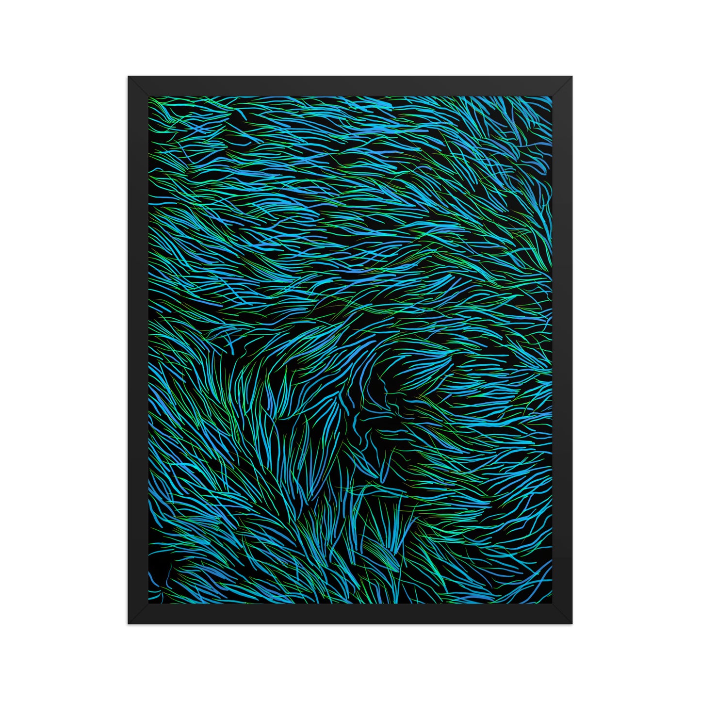 Mossy Flow by Bryan Dodson Framed Art Print on Paper 16x20