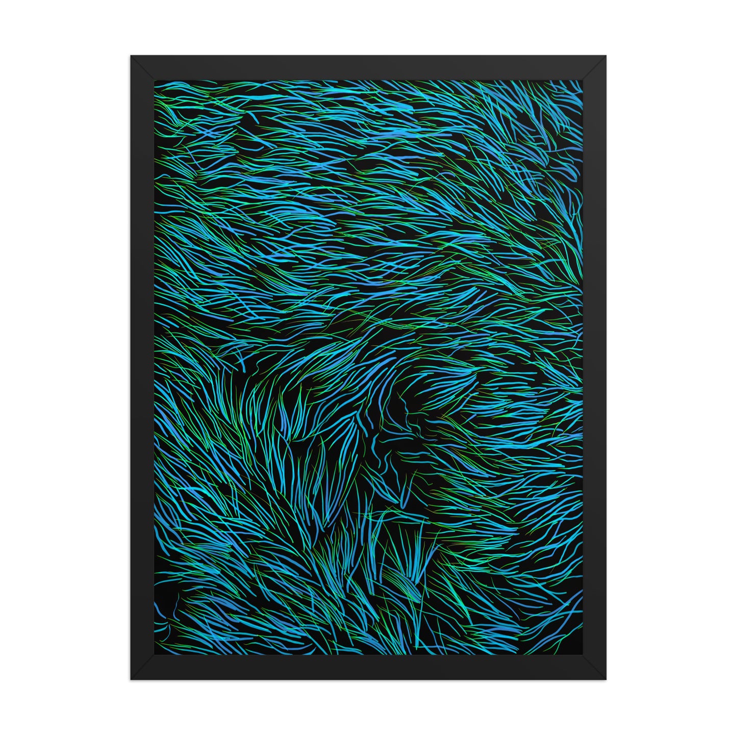 Mossy Flow by Bryan Dodson Framed Art Print on Paper 18x24