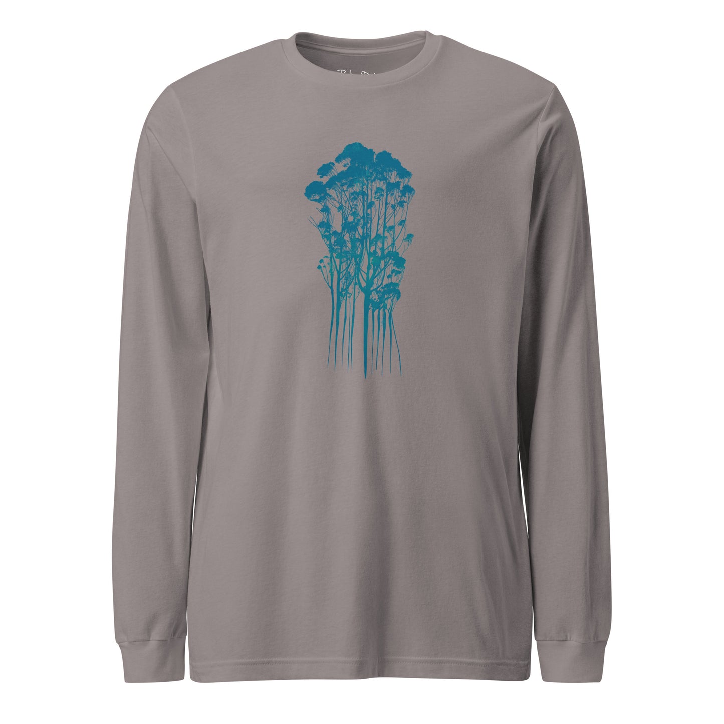Delicate Trees Long Sleeve T-shirt in Storm