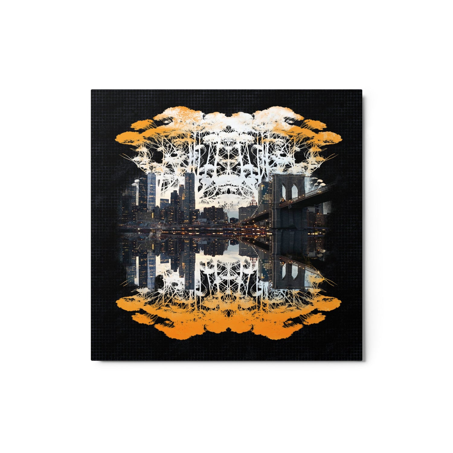 Featuring Delicate Trees NYC print on metal