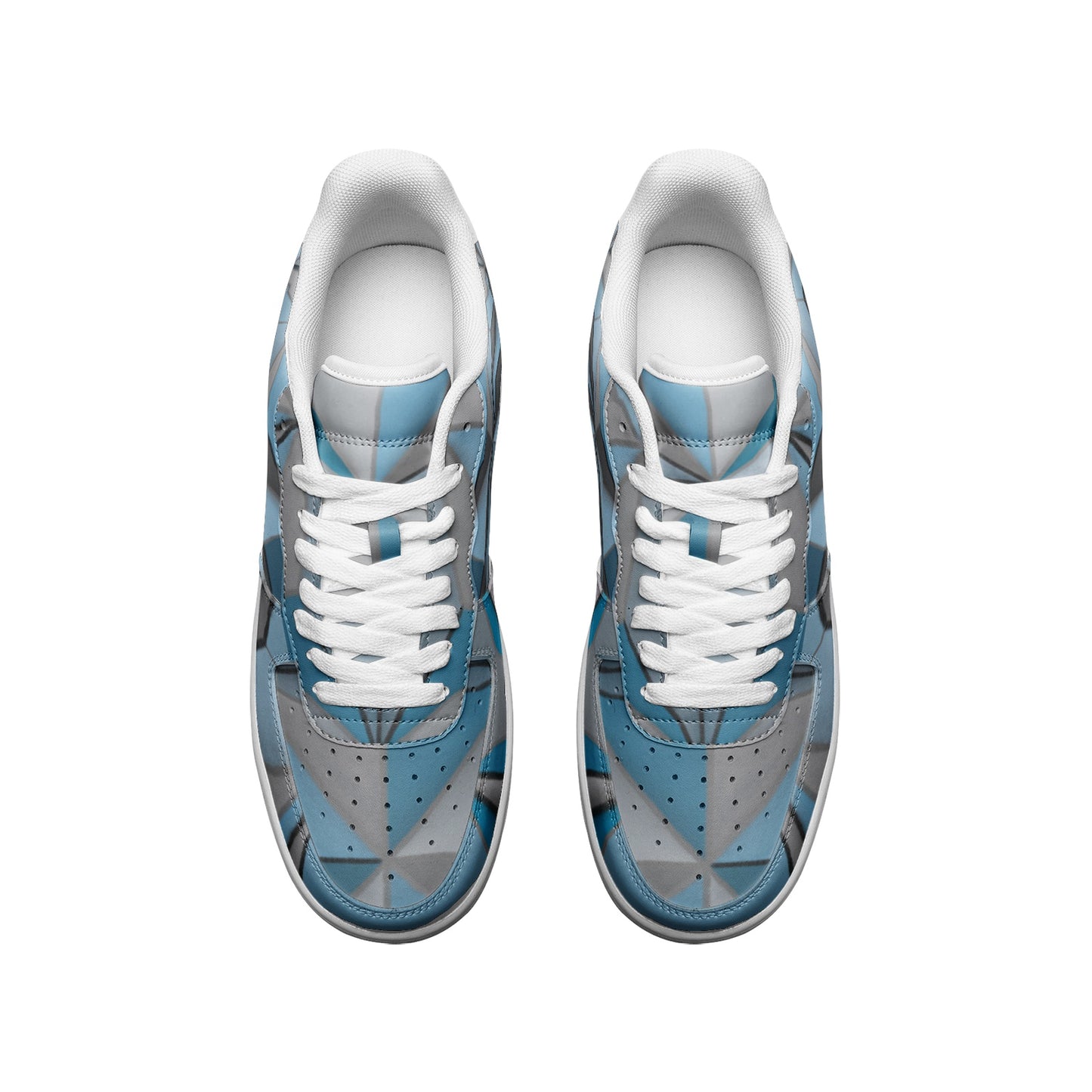 Geometry Shoes Low Top Leather Sneakers