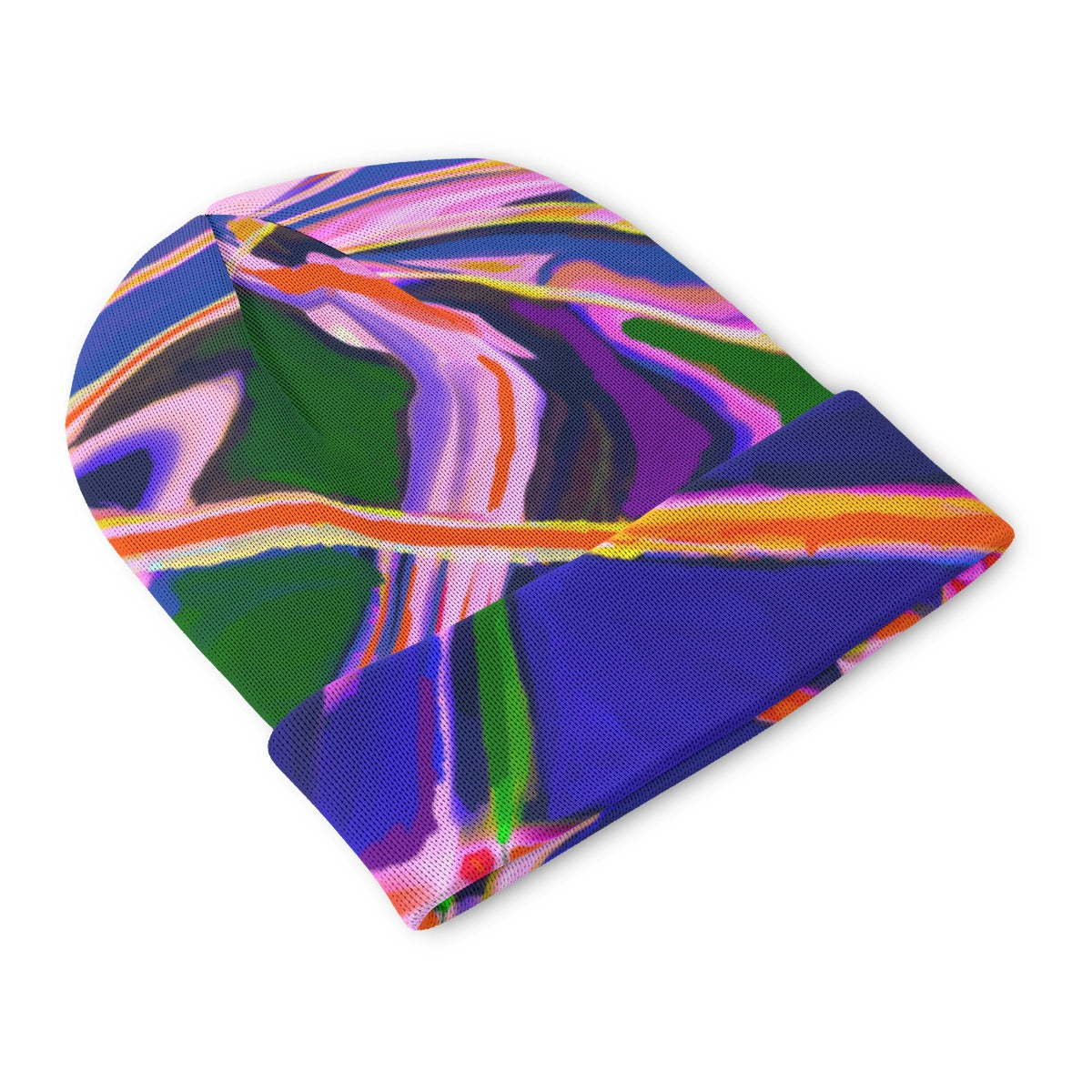 Abstract All-Over Print Knitted Beanie Hat