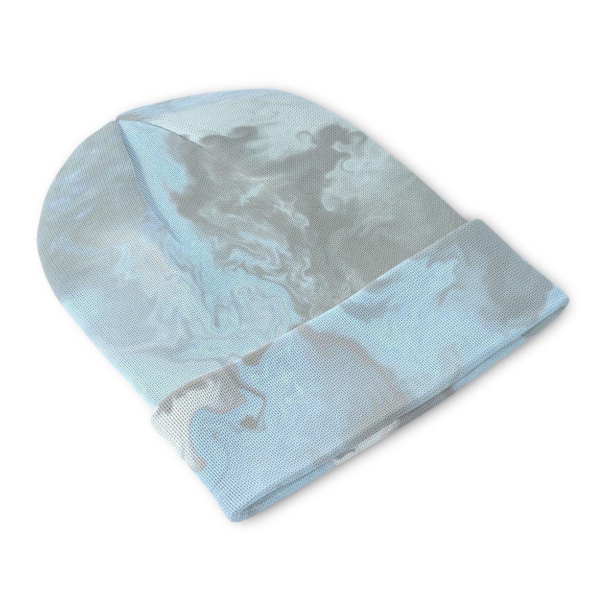 Thought Clouds All-Over-Print Knitted Beanie