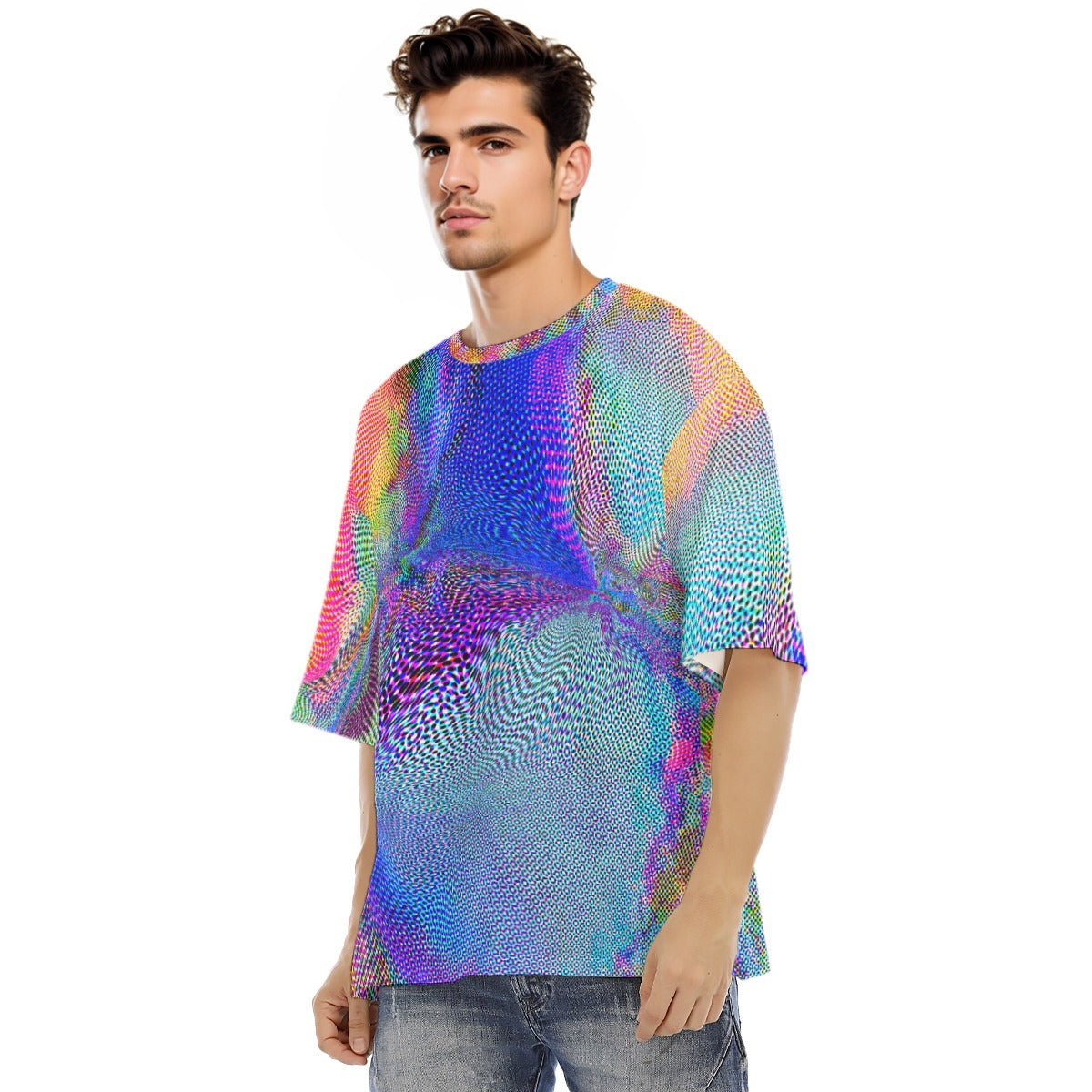 Thought Residue Men's Oversize Short Sleeve Cotton T-Shirt