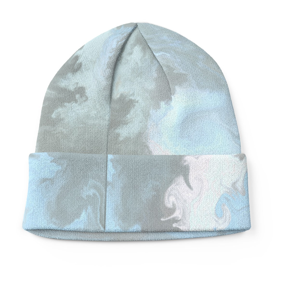 Thought Clouds All-Over-Print Knitted Beanie