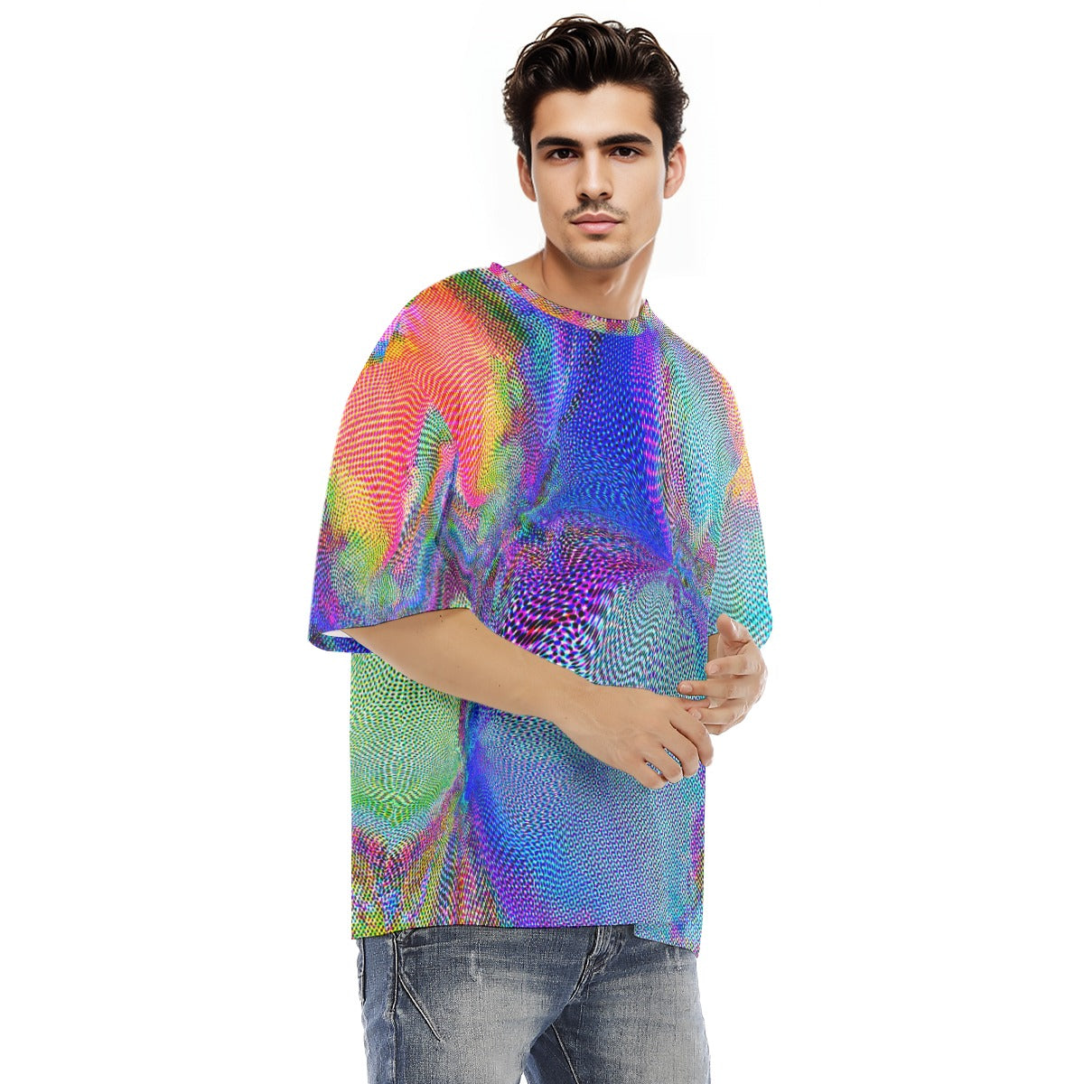 Thought Residue Men's Oversize Short Sleeve Cotton T-Shirt