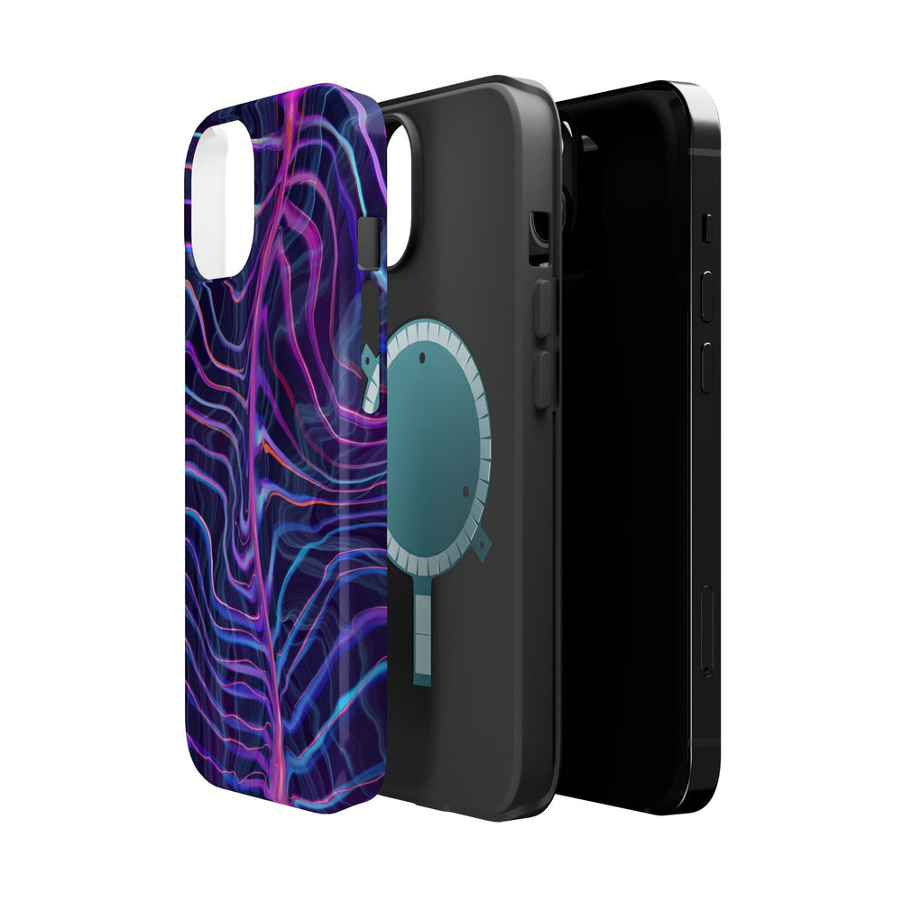 Layers of protection in Electric Wave Magnetic Tough Case for iPhone – Vibrant, Durable Protection with a Sleek Design.