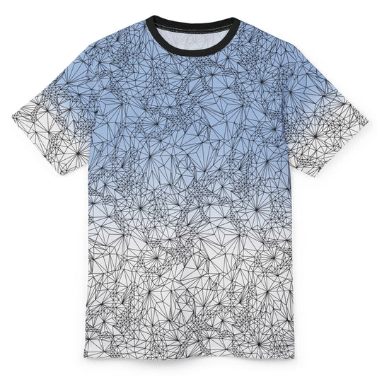 Front view of Tri-Mesh Geometric Gradient T-shirt