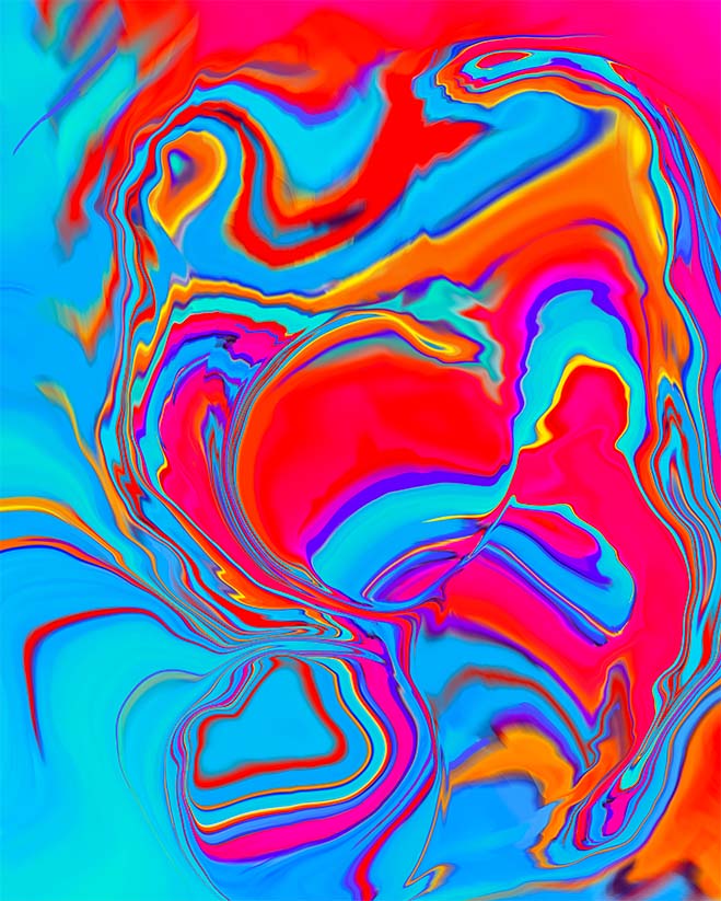 Integrated Visions print Improvisational Abstract 2021 by Bryan Dodson
