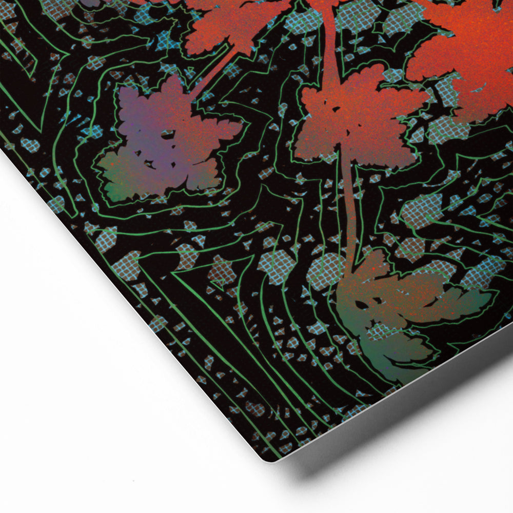 Detail of Leafy Branch by Michelle Penland Dodson Art Print on Metal 16x20