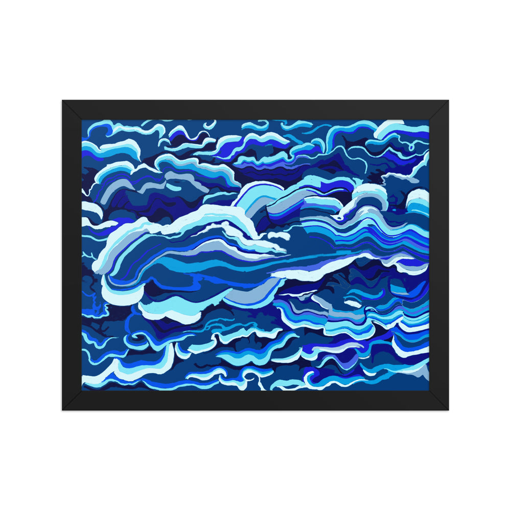 Lichen Cloud Dreams by Bryan Dodson Framed Art Print on Paper 11x4