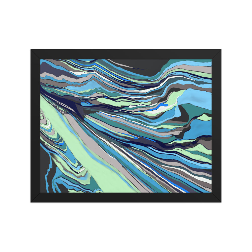 Life Waves by Bryan Dodson, Framed Art Print on Paper 11x14
