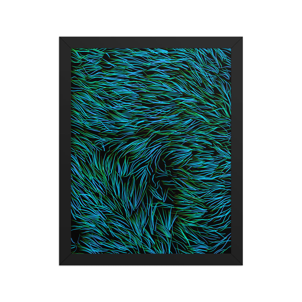 Mossy Flow by Bryan Dodson Framed Art Print on Paper 11x14