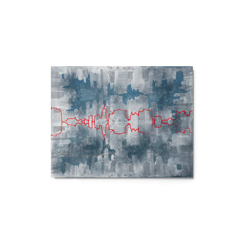 Reflecting NYC by Michelle Penland Dodson, Art Print on Metal 11x14