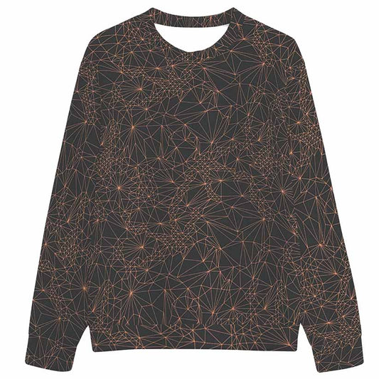 Sweatshirt with geometric pattern on a white background