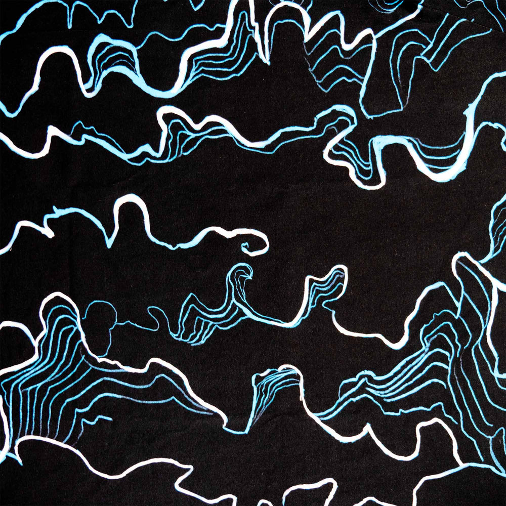 Detail of the print of the Vibrations Cotton T-Shirt