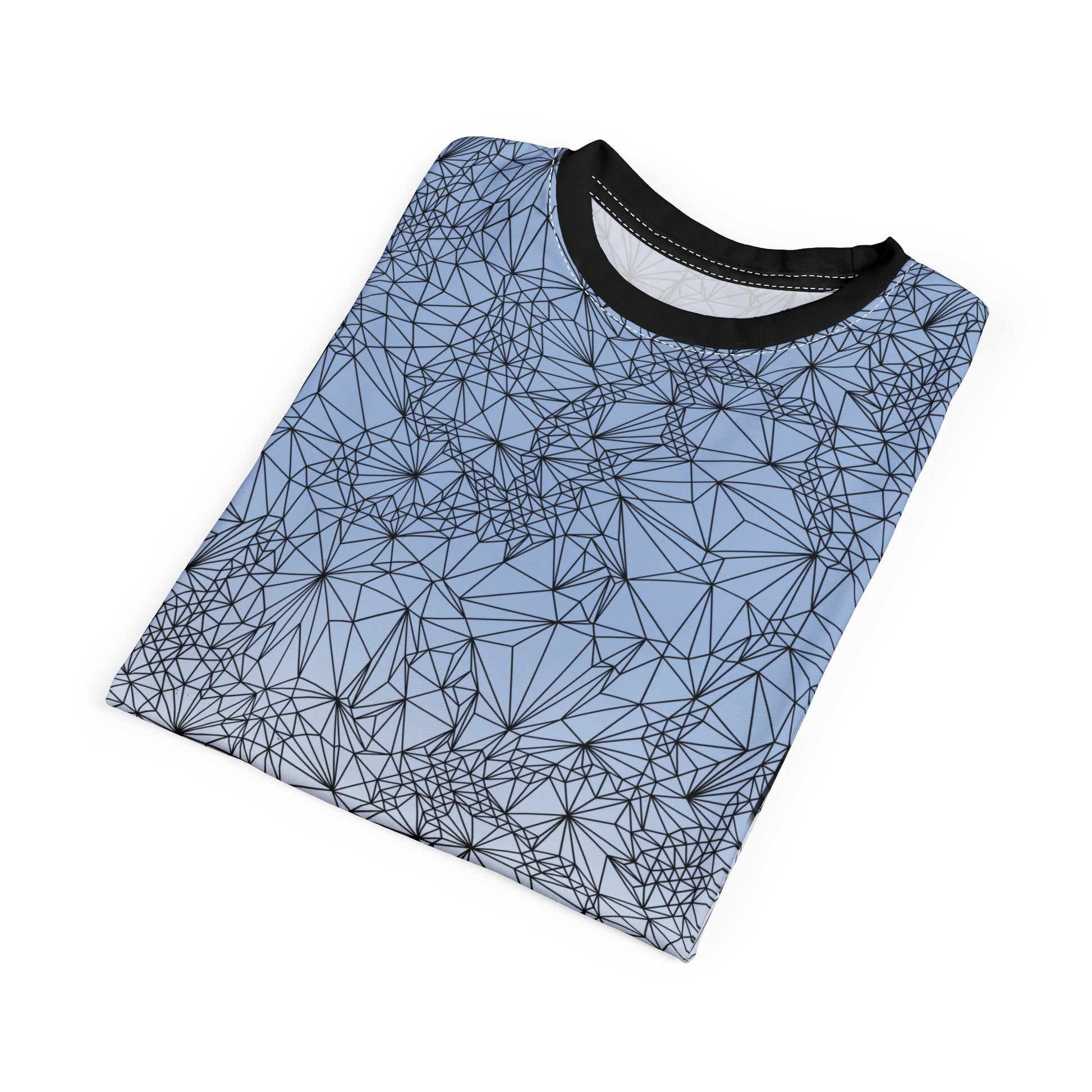 Tri-Mesh Geometric Gradient T-shirt folded