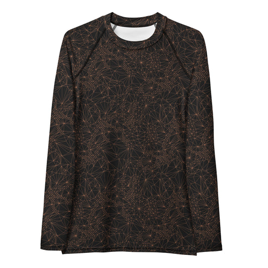 Tri-Mesh Geometric Women's Long Sleeve UV 50 Plus Shirt