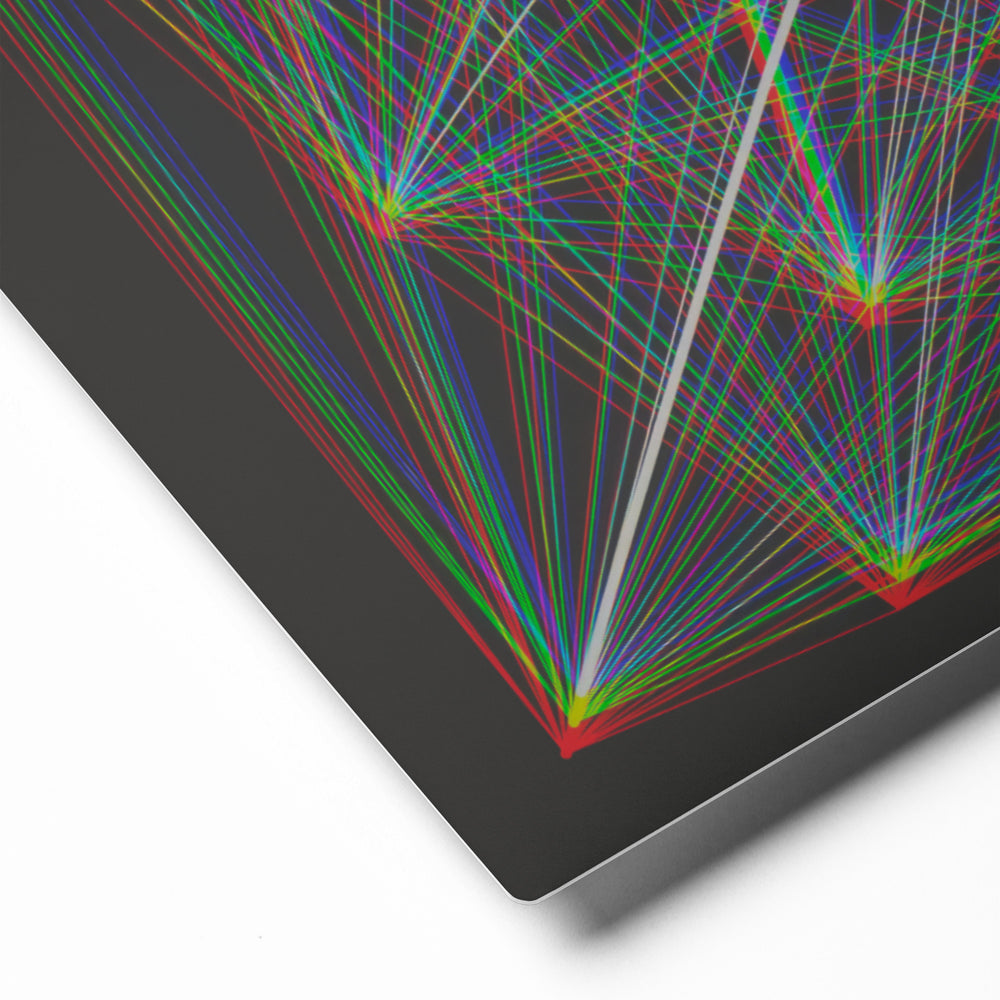 The Light Within glossy metal print in 11x14 corner detail