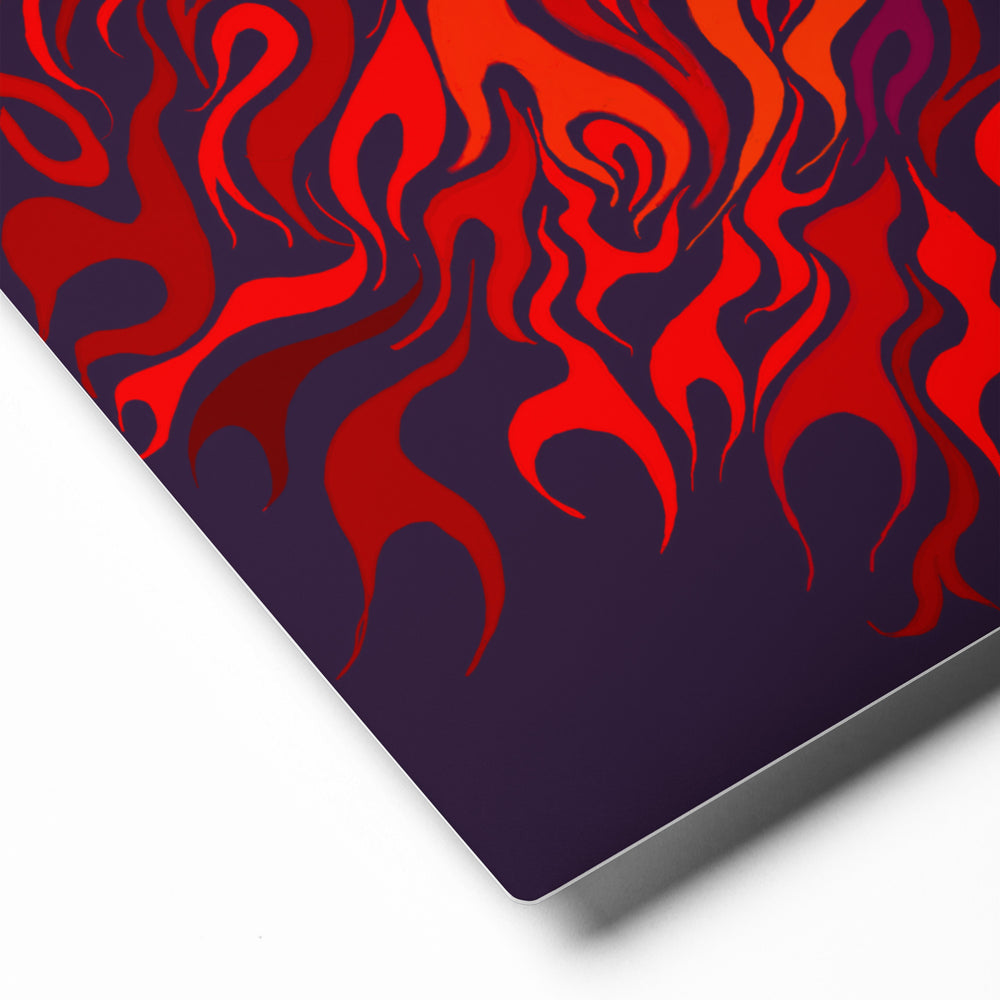 Corner detail of Clarity's glossy-metal print 16x20 inches.