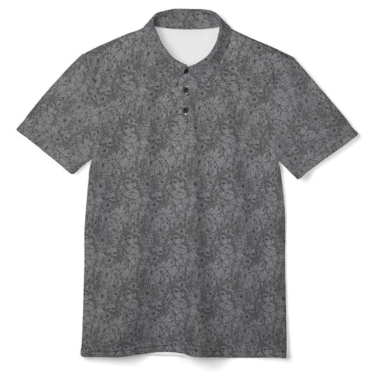 Front view of tri-geometric_Golf_Style_Shirt
